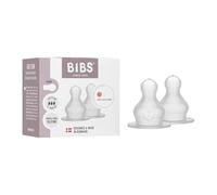 BIBS Tettarella per biberon, confezione da 2. Anti-coliche. Tettarelle extra per biberon BIBS. Tettarella rotonda. - Silicone, flusso rapido