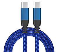 BIBTIM Cavo USB C a USB C 1M 2M 3M, 3-Pezzi 60W USB 2.0 Tipo C Compatibile con MacBook iPad Air 5 Pro 2021 Galaxy S22 S21 Ultra S20 FE S10 A12 Mi 11 Note 10 Pixel 6 5 4a