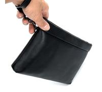 BIBTOO Leather Business Envelope Men's Clutch Purse Handy Bag Large Sizes Men Wrist Wallets