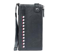 BIBTOO Leather Wallets for Men, Card Holders Slim Wallet Mens Long Purses,Best Choice(Black)