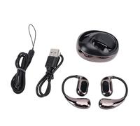 Bibulkoye Auricolari per traduzione Bluetooth Gancio per l'orecchio 4 modalità 80 lingue 5 ore di lavoro Auricolari per traduzione AI (Nera)