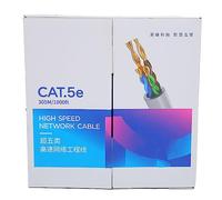 Bibulkoye Cavo Ethernet Cat5e UTP 1000ft PVC Cavo Internet ignifugo in rame CMR privo di ossigeno per il monitoraggio della sicurezza