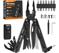 BIBURY Pinza Multiuso in Acciaio Inox, Multitool, Pinza Multifunzione con Forbic