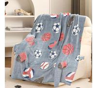 Bibykivn Coperta a forma di unicorno morbida, per bambini e bambine da 1 a 10 anni (calcio, 150x200 cm)