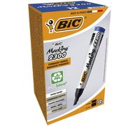 BIC 002348 2300 Marcatore permanente, Blu, confezione da 12 pezzi Blu Single