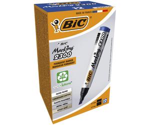 BIC 002348 2300 Marcatore permanente, Blu, confezione da 12 pezzi Blu Single