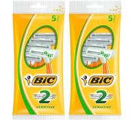 BIC 2 - Rasoio a lama doppia, confezione da 10