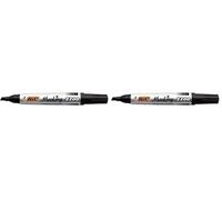 BIC 2300 - Pennarello Indelebile, Colore Nero, 1 pezzo (Confezione da 2)