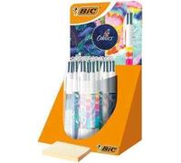 BIC 4 Colori Decor Espositore da 30 bowling con sfera retrattile - punta media da 1,0 mm - inkjet a base di olio - 4 colori NEW