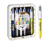 BIC 4 colori Messages Penne a punta media (1,0 mm) - Vari messaggi, scatola me