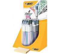 BIC 4 Colors Shine Espositore da 20 penne a sfera retrattili - Punta media 1,0 mm NEW