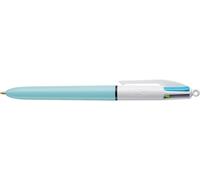 Bic 4 Colours Ballpoint Pen 4 Colours Fun, Pastel Colours, Pack of 1, Ideal for