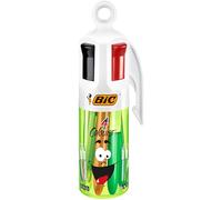 BIC 4 Colours Set, Penne Colorate a Sfera, a Scatto, Set Cancelleria con 6 Penne BIC Multicolore Assortite Punta Media (1,00mm e 1,6mm), Fornitura Casa e Scuola, Confezione Regalo