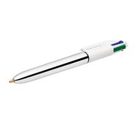 Bic 4 Colours Shine Pen Comfortable Easy Firm Grip Smooth Slider Box of 12