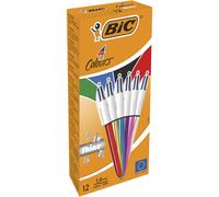 Penna sfera scatto multifunzione 4 Colours Shine - punta 1,0 mm - 4 colori - Bic - scatola 12 pezzi