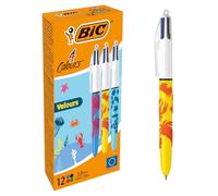 Penna a sfera retrattile BIC 4 colori - Punta centrale da 1,0 mm