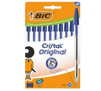 BIC - 516352 - Penna a sfera Cristal - punta media 1,0mm - blu - Bic - conf. 10 pezzi - 103961 - Conf. da 1 Pz. - 516352