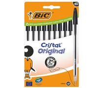BIC - 516353 - Penna a sfera Cristal - punta media 1,0mm - nero - Bic - conf. 10 pezzi - 103962 - Conf. da 1 Pz. - 516353