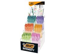 BIC - 520818 - Penna a sfera a scatto Intensity Gel Quick Dry - punta 0,7mm - colori assortiti - Bic - expo 102 pezzi - 102497 - Conf. da 1 Pz. - 520818