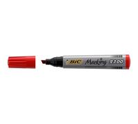 BIC - 8209243 - Marcatori permanente Marking a base d'alcool - punta scalpello da 3,70-5,50mm - rosso - Bic - conf. 12 pezzi - 46045 - Conf. da 1 Pz. - 8209243