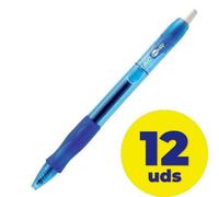 Penna gel a sfera a scatto Gelocity - punta 0,7mm - blu - Bic - conf. 12 pezzi