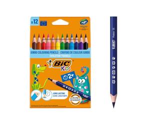 Bic 8297356 Kids Evolution Triangle Pastelli, 10.2 mm, Confezione da 12