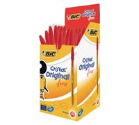 BIC - 872720 - Penna sfera Cristal - punta fine 0,8 mm - rosso - Bic - conf. 50 pezzi - 57678 - Conf. da 1 Pz. - 872720