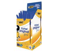 BIC - 872730 - Penna sfera Cristal - punta fine 0,8 mm - blu - Bic - conf. 50 pezzi - 57677 - Conf. da 1 Pz.