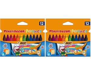 BIC 875774 Astuccio con 12 Pastelli (Confezione da 2)