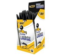 Penna a sfera con cappuccio a Cristal Large - punta 1,6mm - nero - Bic - conf. 50 pezzi Quantita min. 1