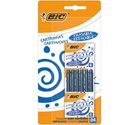 BIC 888751 Blister di 24 cartucce Corte universali blu