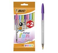 BIC 8963811 - Confezione da 6+2 penne a sfera, multicolore