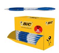 BIC - 920286 - Penne a sfera a scatto Atlantis - punta 1,0mm - blu - Bic - conf. 30 + 6 pezzi - 83330 - Conf. da 1 Pz.