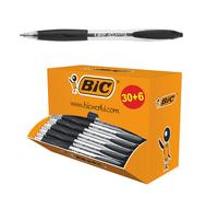 BIC - 920287 - Penne a sfera a scatto Atlantis - punta 1,0mm - nero - Bic - conf. 30 + 6 pezzi - 83329 - Conf. da 1 Pz.