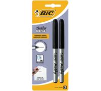 PACCHETTO TESSILE DI BIC BIC da 2 fanghy sluger permanenti - punta ultrafine da 0,9 mm - lavaggio fine a 90º - Incisione a bas