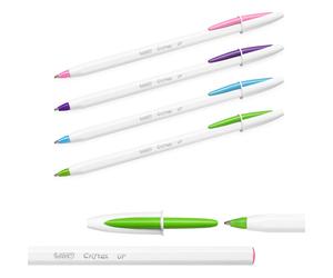 BIC - 950446 - Penna a sfera Cristal Up con cappuccio - punta media 1,2mm - fun - Bic - conf. 20 pezzi - 82703 - Conf. da 1 Pz. - 950446