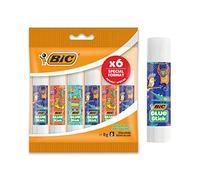 BIC 950641 Stick Ecolution Pack di 6 colla decorata 8 G