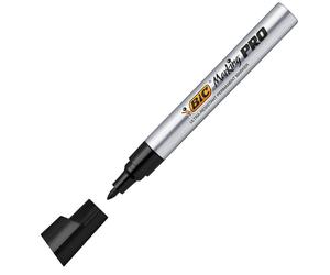 BIC - 964800 - Marcatori permanenti Marking Pro - punta tonda - nero - Bic - scatola 12 pezzi - 86204 - Conf. da 1 Pz. - 964800