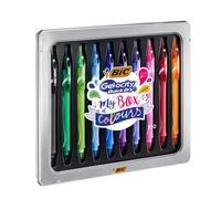 BIC - 972040 - Penna a sfera Gelocity quick dry - punta 0,7mm - colori assortiti - BIC - astuccio 10 pezzi - 95645 - Conf. da 1 Pz. - 972040