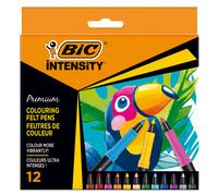 BIC - 977891 - Pennarello Intensity Premium - colori assortiti - Bic - conf. 12 pezzi - 101400 - Conf. da 1 Pz. - 977891