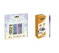 Bic 992735 Pastel Dream Kit Con 3 Penne Gel-Ocity Quick Dry, 4 Pennarelli In Fel