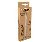 BIC - 997202 - Penna sfera Cristal Re'New - con cappuccio - 1 mm - blu - Bic - 92065 - Conf. da 1 Pz.