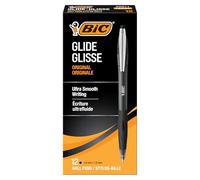 Penna retrattile Bic Atlantis Smooth Click, punta media, impugnatura comoda, 12