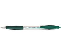 BIC Atlantis - Penna a sfera a scatto, confezione da 12, colore: Verde