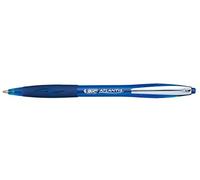 Bic Atlantis Premium - Penna 1.0 mm, Blu, Pacco da 12