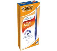 Bic Atlantis Premium - Penna 1.0 mm, Blu, Pacco da 12 Semplice, Funzionale