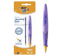 Bic Beginners Twist, Penna a Sfera Retrattile, Ricaricabile, Blister 1 + Refill, Modelli Assortiti