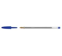 BIC Cristal Medium Stick Ballpoint Pen medio blu 50pezzo (S) - Penne a sfera (Stick Ballpoint Pen, Blu, Blu, Trasparente, medio, 1 mm, 0,4 mm)