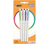 Bic - BIC Stylo bille Cristal Up Fashion, assorti, blister de 4