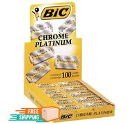 BIC Chrome Platinum lame monouso singole a doppio bordo rasoi di sicurezza 5